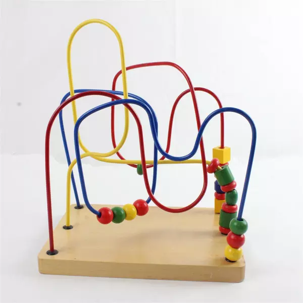 Bead Traveler Wooden Bead Maze Toy Toddler Preschool Motor Skills