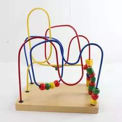 Bead Traveler Wooden Bead Maze Toy Toddler Preschool Motor Skills