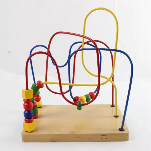 Bead Traveler Wooden Bead Maze Toy Toddler Preschool Motor Skills