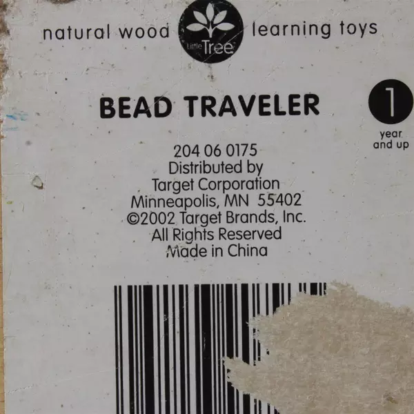 Bead Traveler Wooden Bead Maze Toy Toddler Preschool Motor Skills