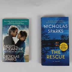 Lot of 2 Nicholas Sparks Novels Nights in Rodanthe & The Rescue Paperback