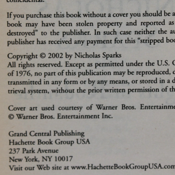 Lot of 2 Nicholas Sparks Novels Nights in Rodanthe & The Rescue Paperback