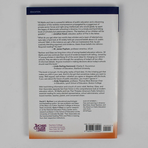 50 Myths & Lies That Threaten America's Public Schools 2014 Paperback