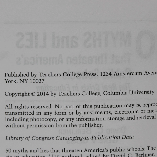 50 Myths & Lies That Threaten America's Public Schools 2014 Paperback