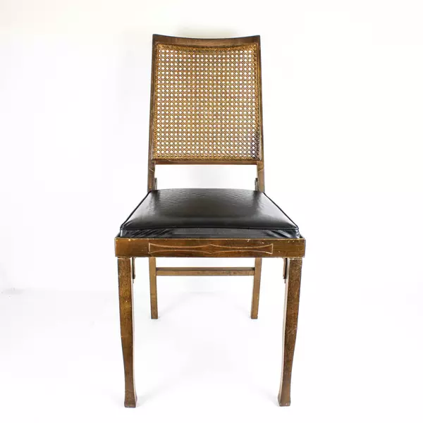 Vintage 1971 Lorraine Leg-O-Matic Mid Century Black Upholstered Chair