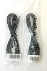 Lot of 2 USB 2.0 Type B to A Printer Cables 68.25" Long Black E315619