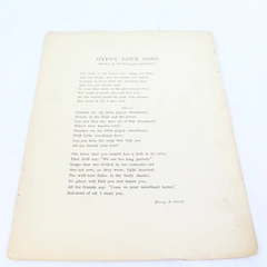 Antique Sheet Music Gypsy Love Song by Harry B. Smith Victor Herbert 1898