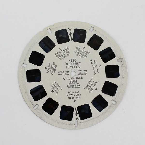 Vintage Sawyers View-Master 4820 Buddhist Temples Of Bangkok Siam World Wonders