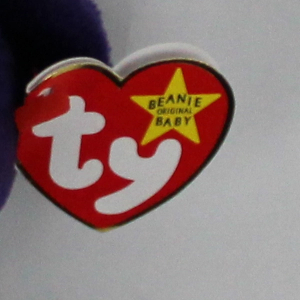 TY Beanie Babies Princess 1997 Princess Diana Purple Bear W/ Tag Plush Toy