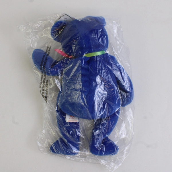 TY Beanie Babies Official Club Clubby 1998 Blue Bear With Tag Plush Toy Sealed