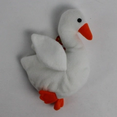 Ty Beanie Babies Gracie 1996 White Goose Bird With Tag Plush Toy