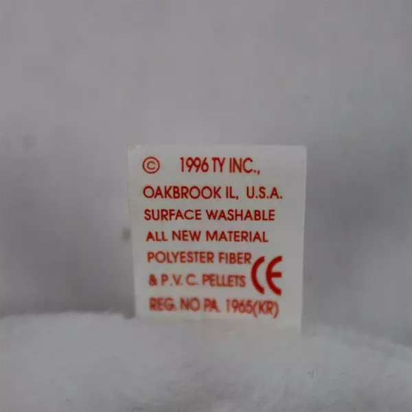 Ty Beanie Babies Gracie 1996 White Goose Bird With Tag Plush Toy