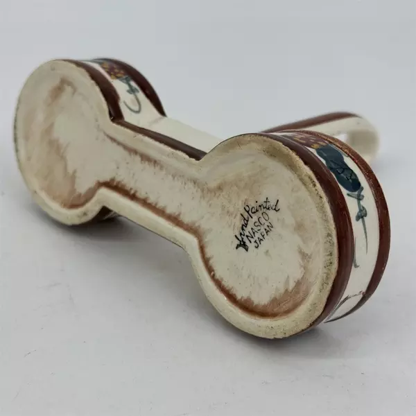 Vintage NASCO Japan Hand- Painted Creamer and Sugar Set w/ Tray Fruit Design