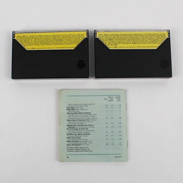 Christmas Through The Years Cassette Tapes 1-2 w/ Booklet Reader’s Digest 1984