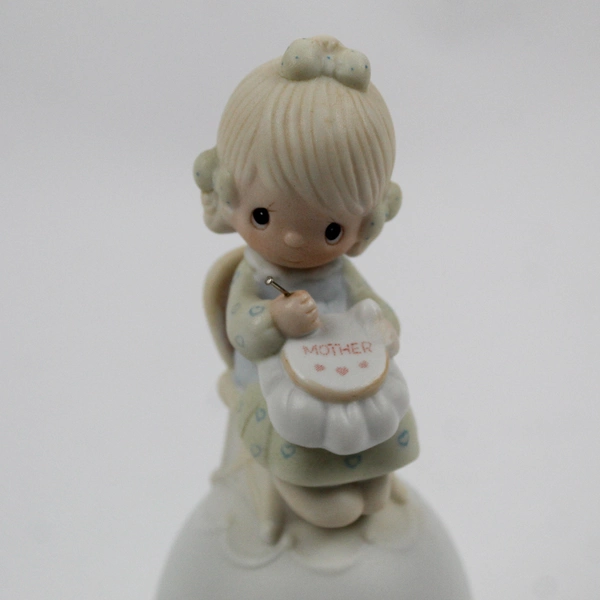 Enesco Precious Moments Figure “Mother Sew Dear” Bell 1981 E-7181