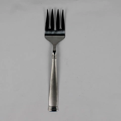 Wallace Silver Napoli Cold Meat Serving Fork 18/10 Stainless 8.5 Inches Good
