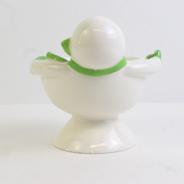 Christmas Snowman Condiment Bowl Ceramic Holiday Dip Dish 5.5" Tall