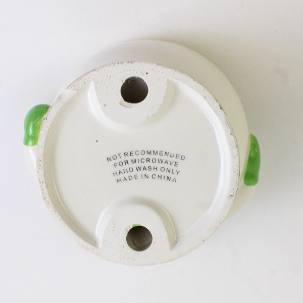 Christmas Snowman Condiment Bowl Ceramic Holiday Dip Dish 5.5" Tall