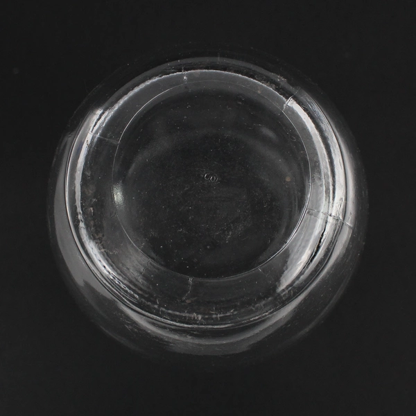 Clear Glass Decorative Bouquet Flower Vase 7 3/4"