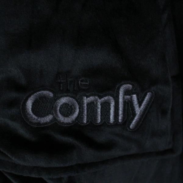 The Comfy Original Blanket Hoodie Black Oversized Sherpa Lined One Size