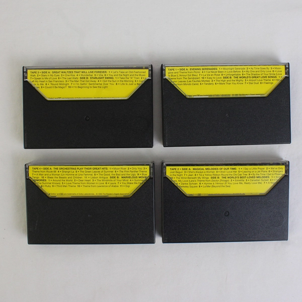 Set of 4 Great Romantic Orchestras Play Music for Listening Relaxation Cassettes