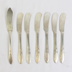 Lot of 7 Oneida Community Lady Hamilton Butter Knives 6.5" Long