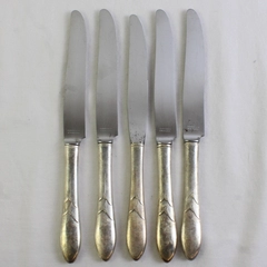Lot Of 5 Oneida Community Lady Hamilton Stainless Dinner Knives Flatware