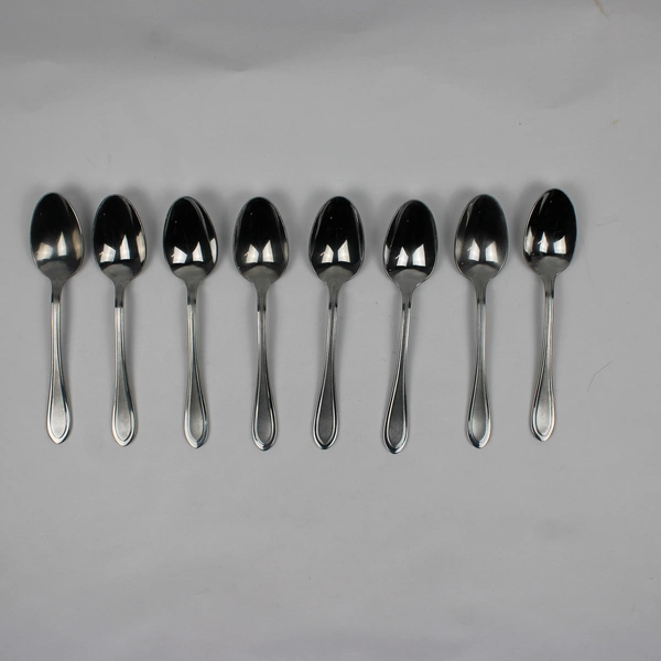 Lot of 8 Oneida Stainless Joanne Place Oval Soup (Tablespoons)