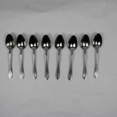Lot of 8 Oneida Stainless Joanne Place Oval Soup (Tablespoons)