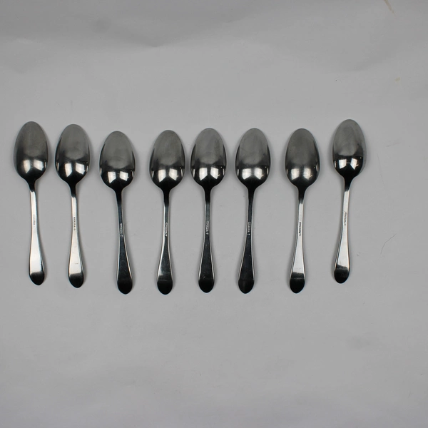 Lot of 8 Oneida Stainless Joanne Place Oval Soup (Tablespoons)