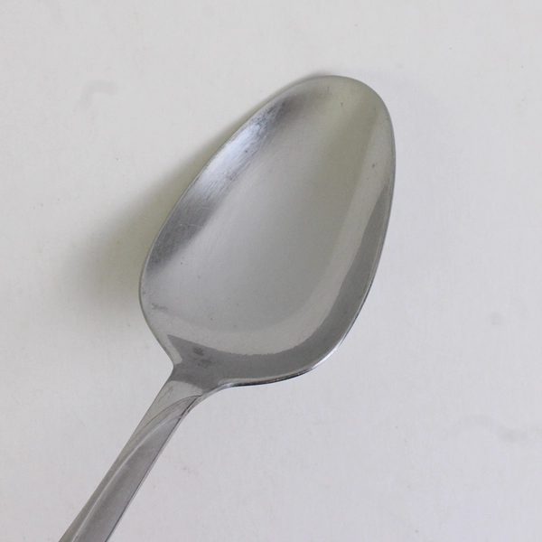 Lot of 5 Towle Blossom Stainless 18/10 Oval Soup Spoons (Teaspoons) Frosted