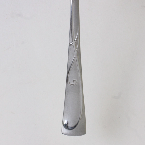 Lot of 5 Towle Blossom Stainless 18/10 Oval Soup Spoons (Teaspoons) Frosted