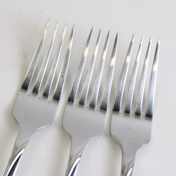 Lot of 3 Towle Blossom 18/10 Dinner Forks Glossy Stainless Steel 7.5"