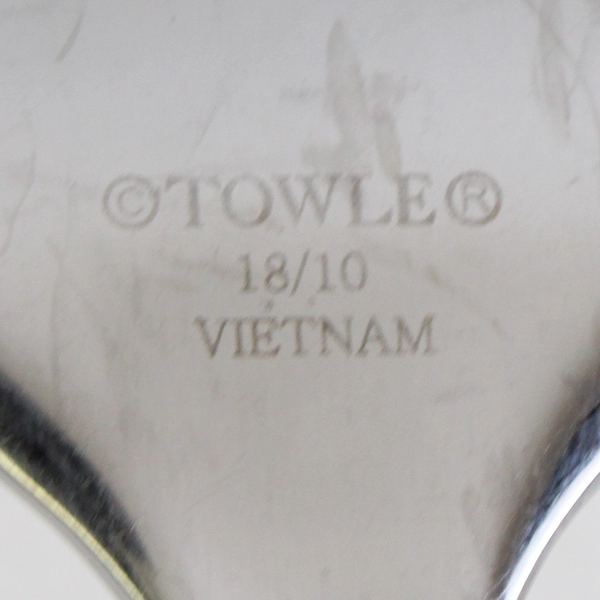 Lot of 3 Towle Blossom 18/10 Dinner Forks Glossy Stainless Steel 7.5"
