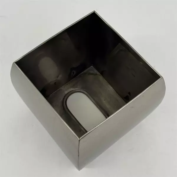Tokyo Tissue Box Cover Satin Nickel Finish