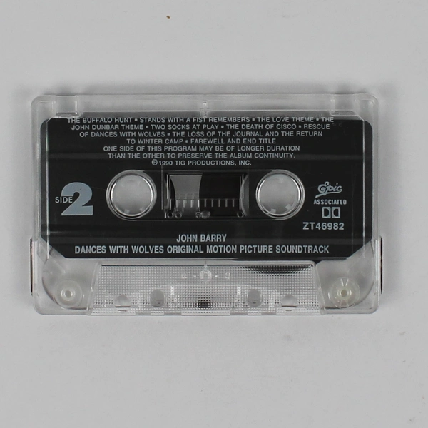 Dances with Wolves Original Motion Picture Soundtrack Cassette Tape Vintage 1990
