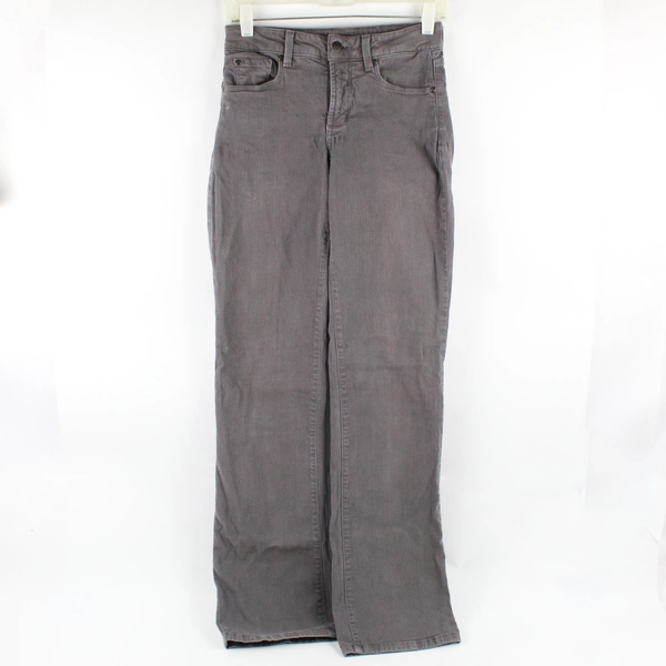 NYDJ Women's 2 Gray Stretchy Bootcut Denim Jeans