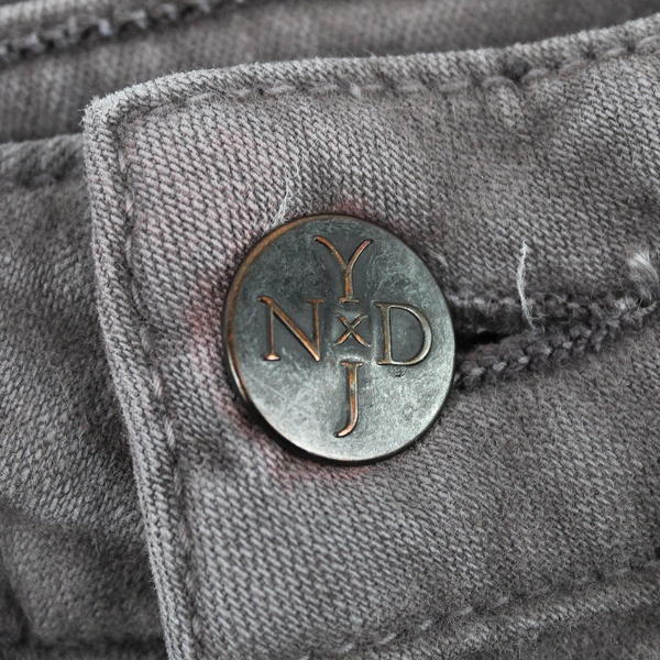 NYDJ Women's 2 Gray Stretchy Bootcut Denim Jeans