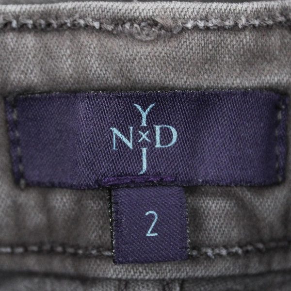 NYDJ Women's 2 Gray Stretchy Bootcut Denim Jeans