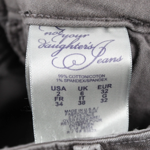 NYDJ Women's 2 Gray Stretchy Bootcut Denim Jeans