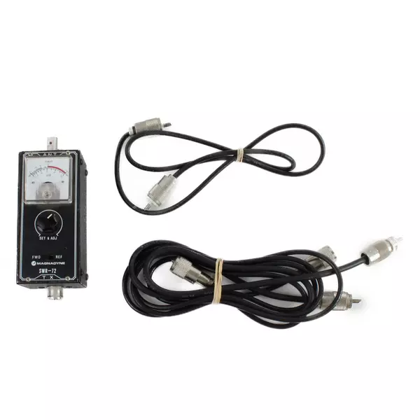 Magnadyne SWR-72 Field Strength Meter w/ 2 Extra Cords Untested