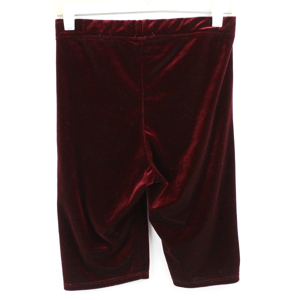 Fashion Nova Women's M Purple Velvet Velour Elastic Waist Biker Shorts