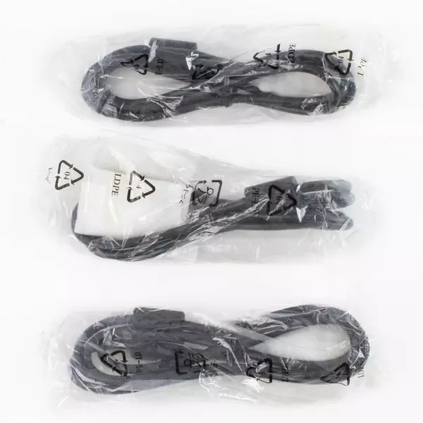 Set of 3 New Computer Power Cords 20276 30V 80°