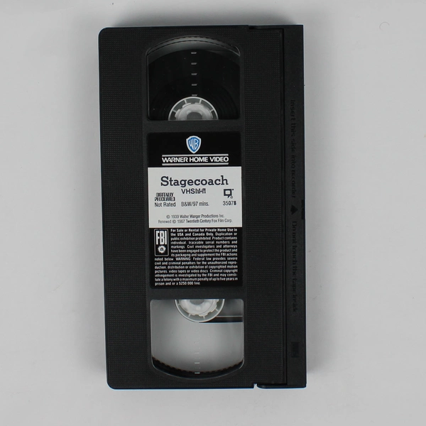 Vntg. Stagecoach VHS Tape 1939, 1967 Release John Wayne