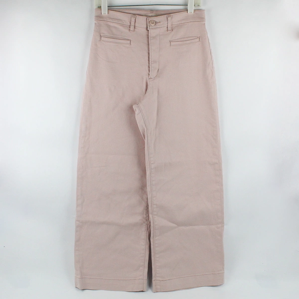 Levi's Women's 28 Pink Ribcage Wide Leg Crop Denim Jeans