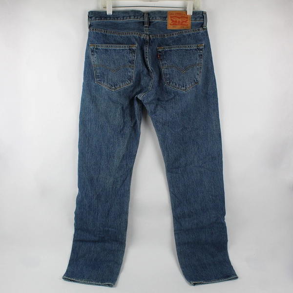 Levi's 501 Jeans Men's 32x32 Light Wash Straight Leg Button Fly Denim Jeans