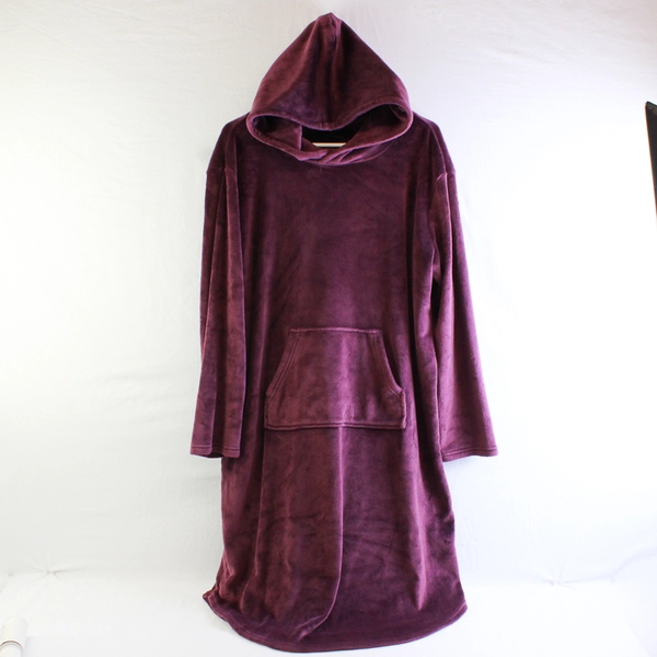 32 Degrees Heat Women's L/XL Purple Plush Blanket Hoodie