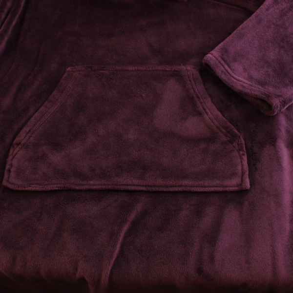 32 Degrees Heat Women's L/XL Purple Plush Blanket Hoodie