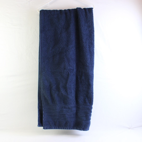 Hotel Collection Solid Navy Blue Bath Sheet Towel 100% Cotton 30" x 66"