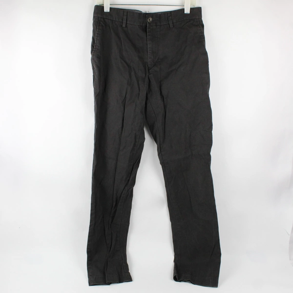 Banana Republic Men's 32x34 Black Classic Fit Flat Front Straight Leg Pants